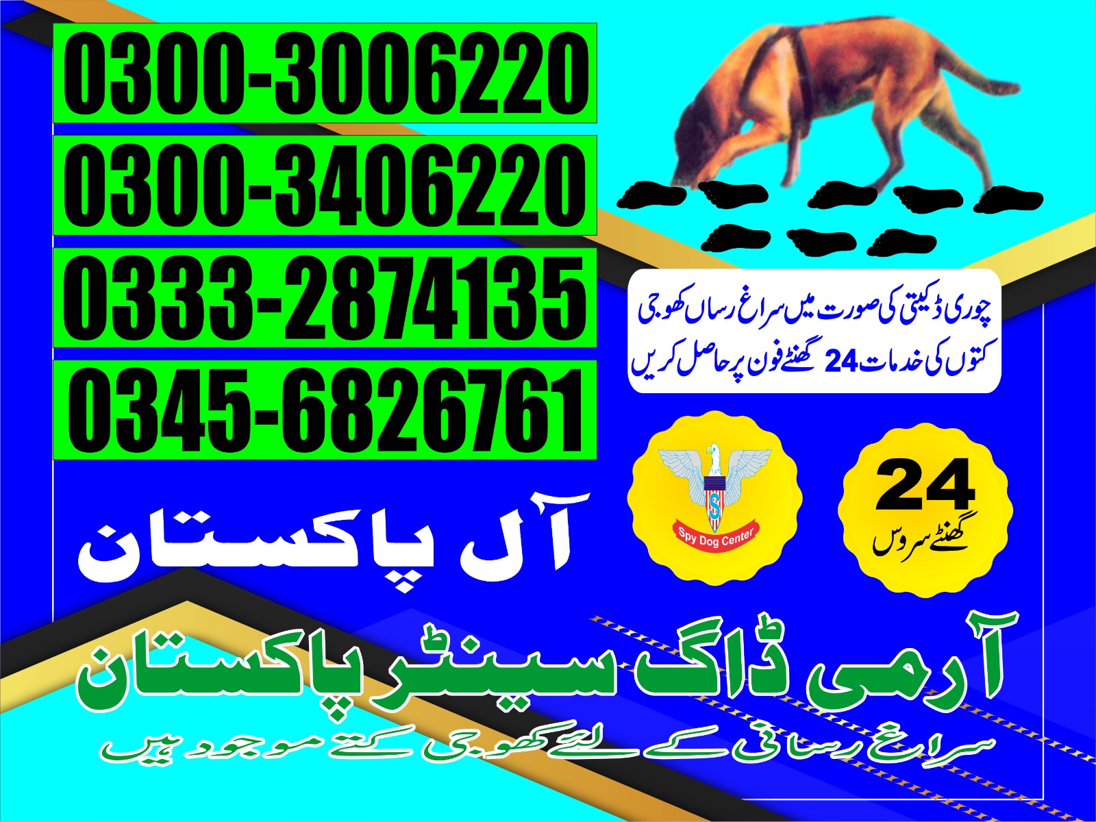 Professional Army Dog Center SHORKOT - Trained German Shepherd for Security Services