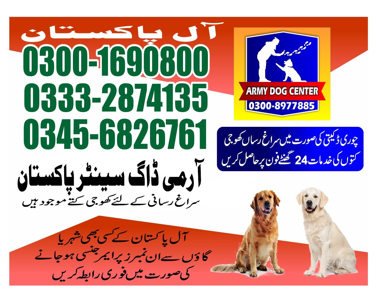 Army Dog Center wahipandi | Pakistan | 24/7 | 03332874135