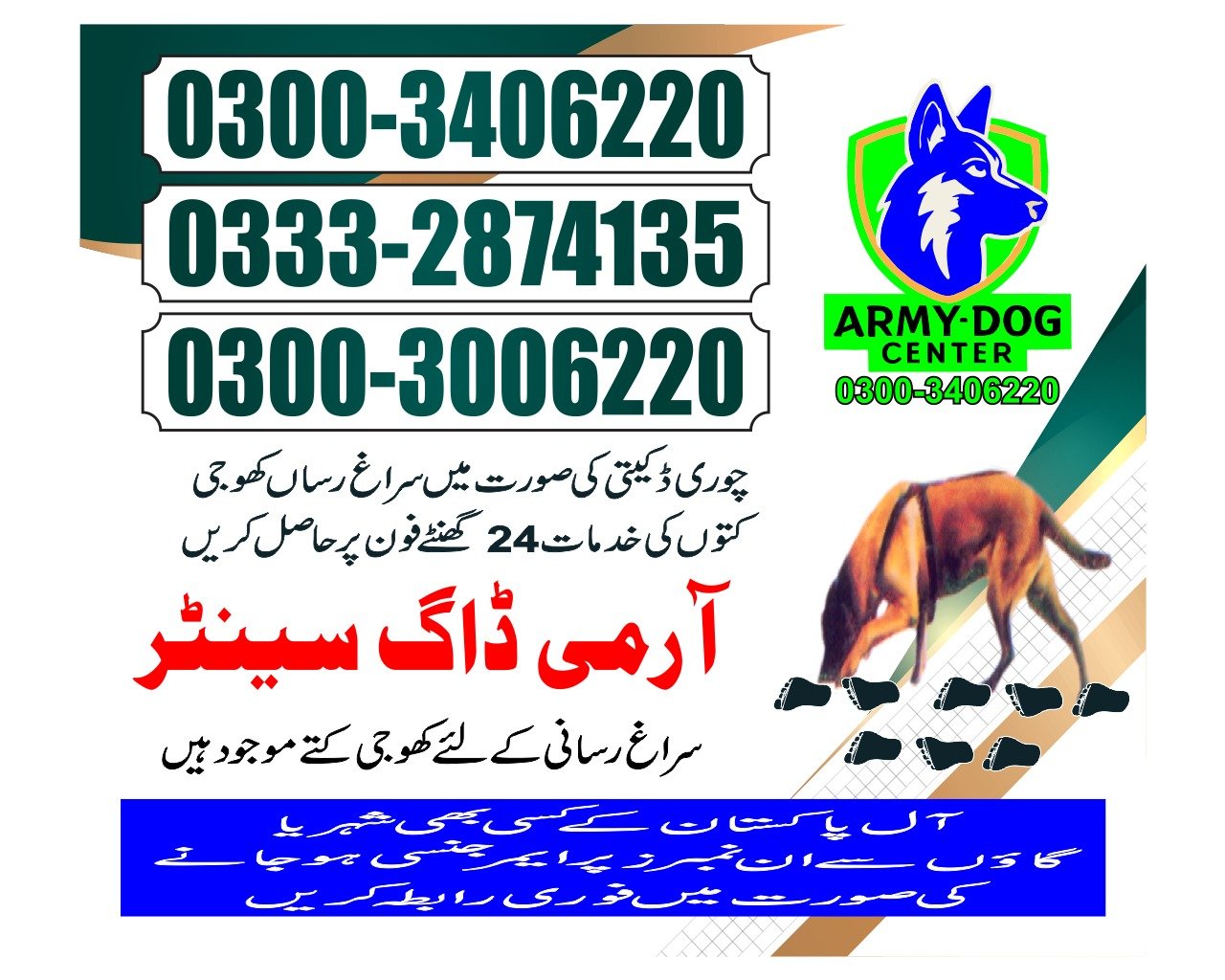 Army Dog Center 🐕  all Pakistan 24/7 03001690800 03332874135
