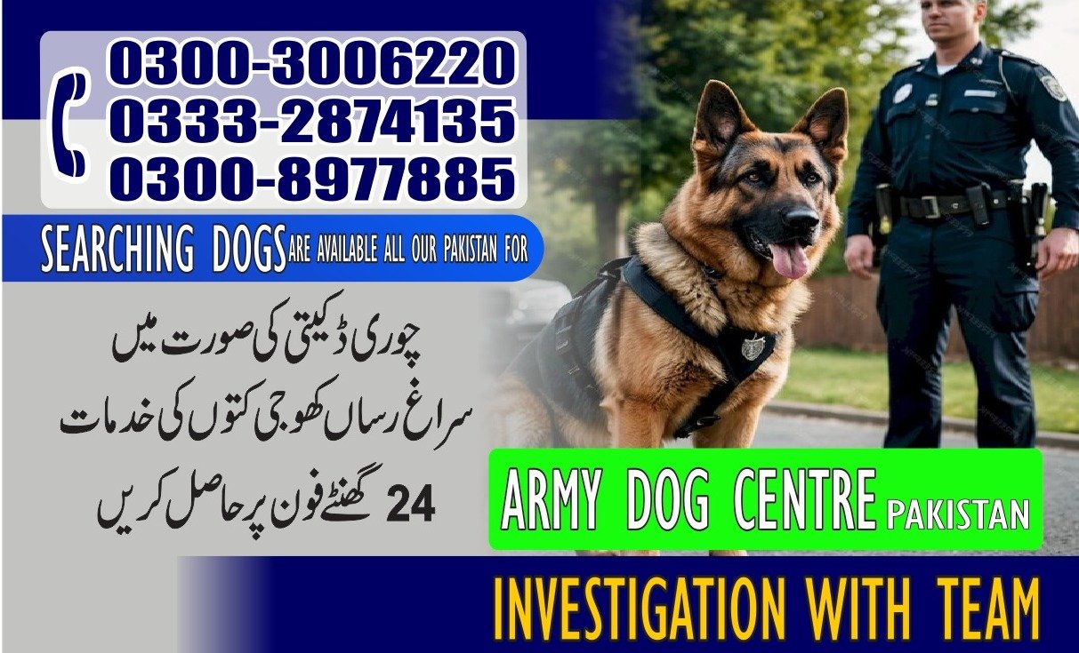 Army Dog Center 🐕  24/7 mithi 03001690800