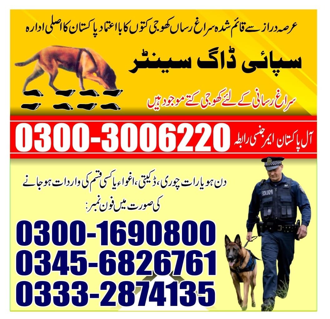 ARMY DOG CENTER  | Daharki | 03332874135 | 03003006220  | 24/7