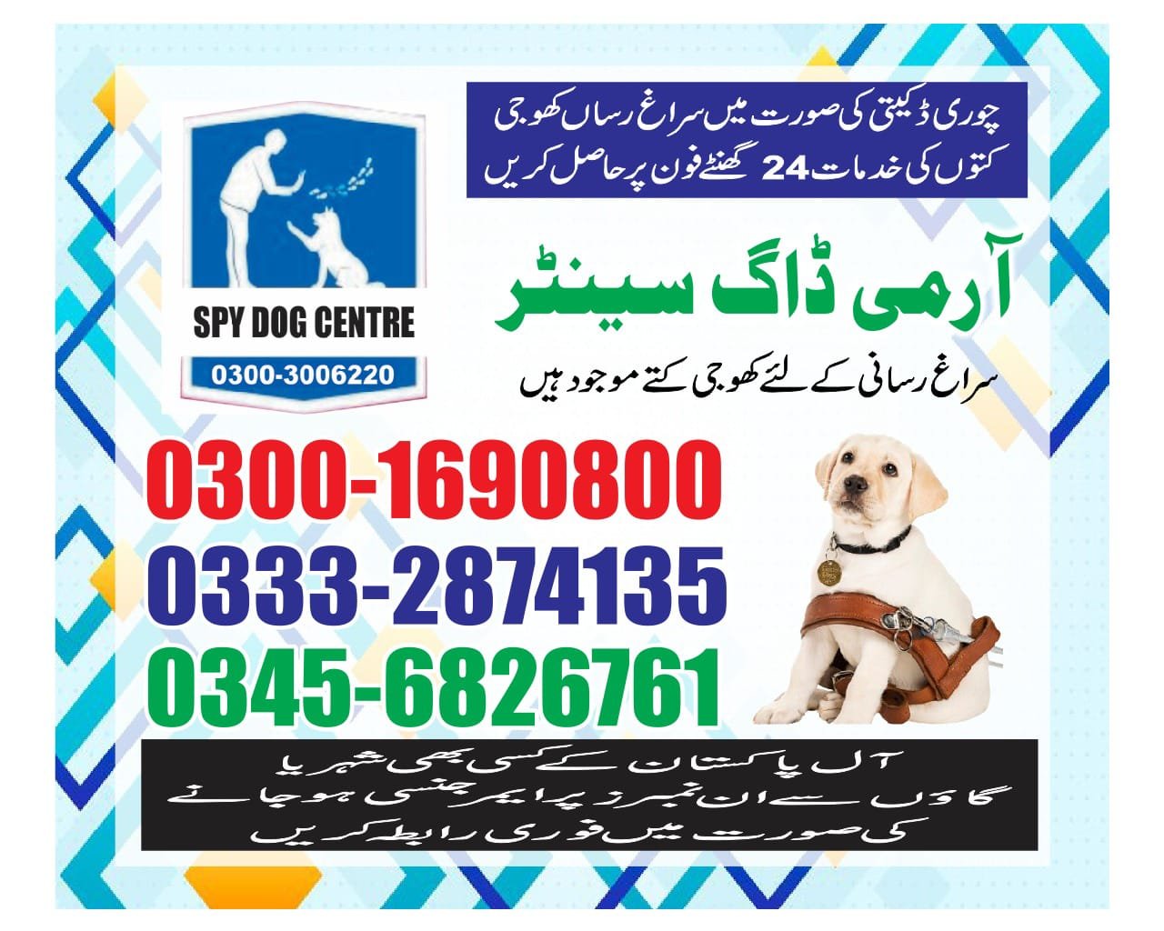 Army Dog Center 🐕  | Pakistan | 03332874761