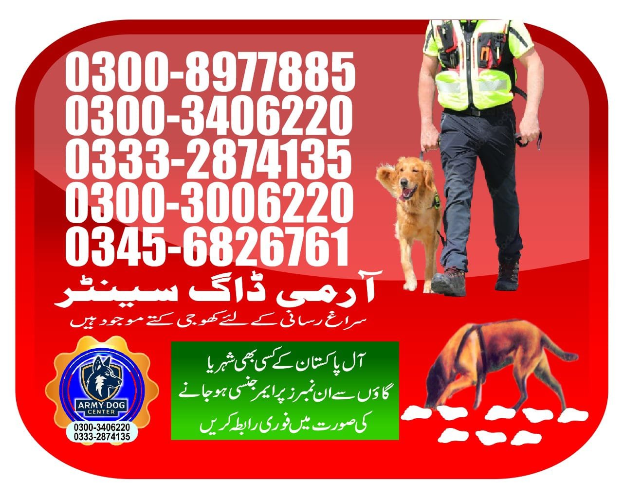 Army Dog Center (     Abbottabad )03332874135 [24/7]
