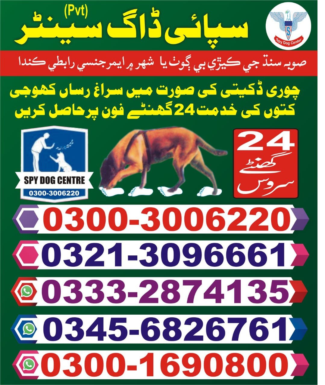 Army Dog Center.  l  karachi   | Pakistan | 24/7 | 03332874135