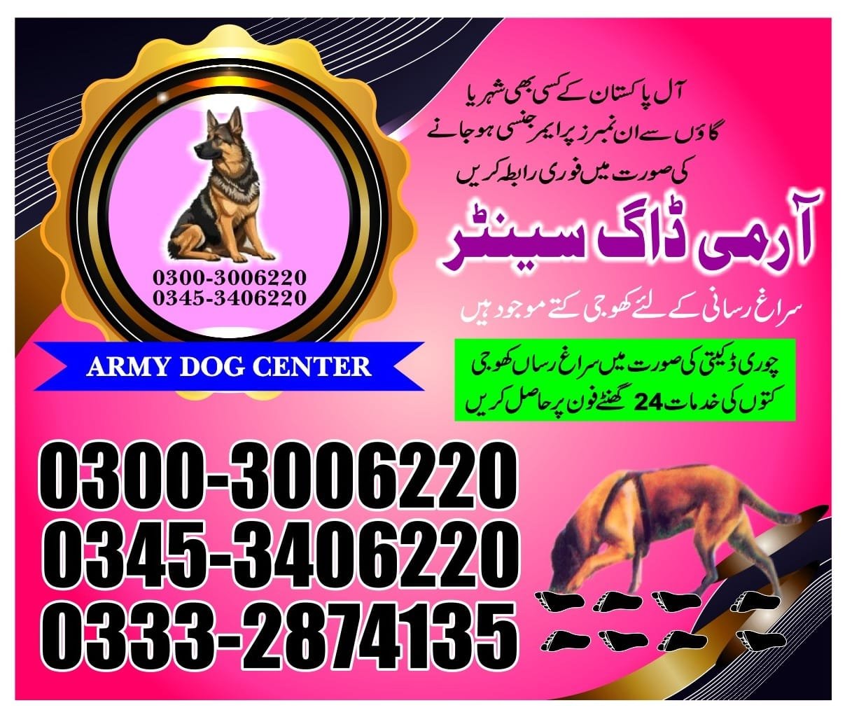 ARMY DOG CENTER | zhob | 03332874135